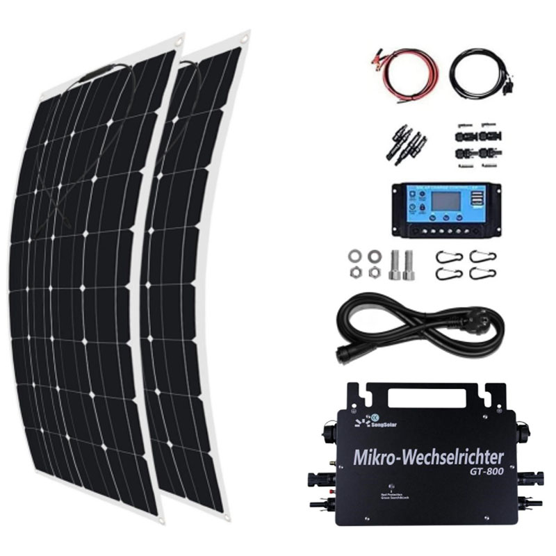 Flexible panel balcony solar power energy storage system 800W complete solar system for home