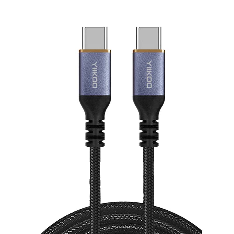 Super 100w Data Cable For TYPE-C To TYPE-C 20V5A Fast Charge E-Mark ic Cable manufacturer China