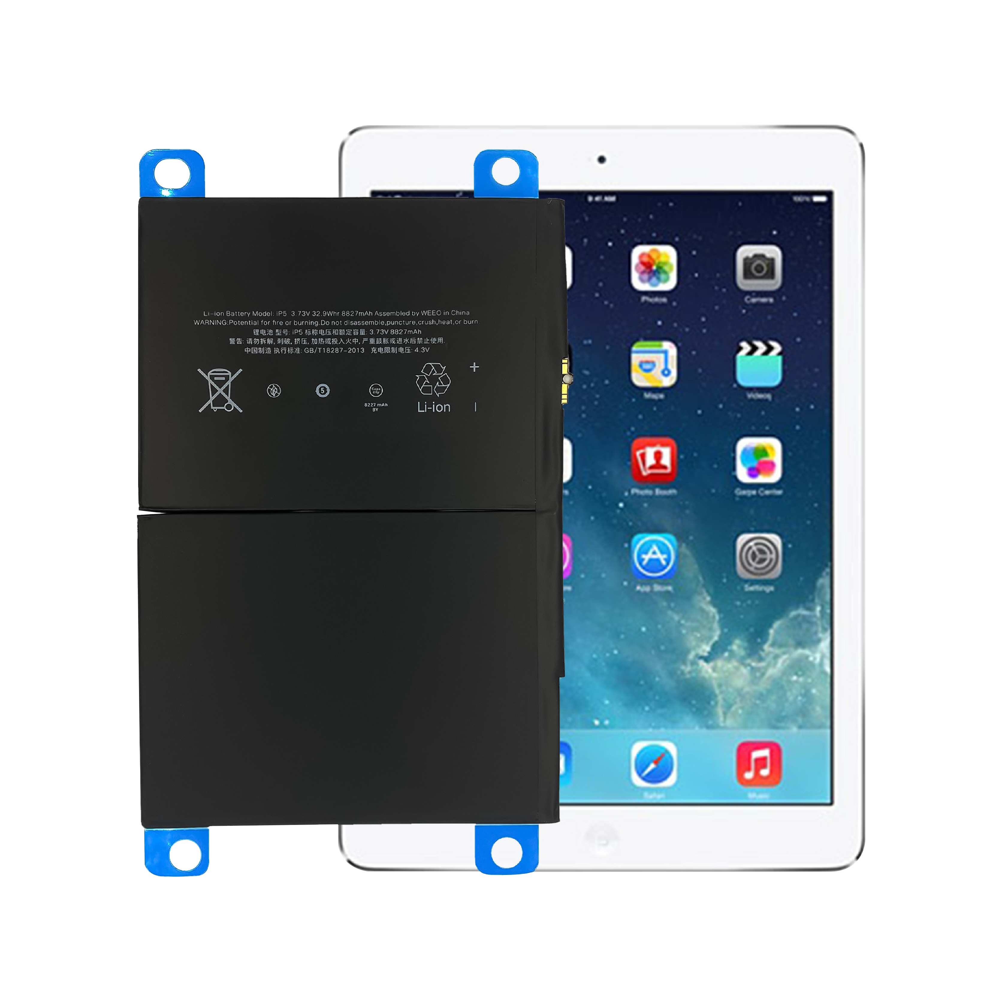 High Quality OEM Brand New 0 cycle Internal tablet Battery For Apple iPad Air 5 Battery
