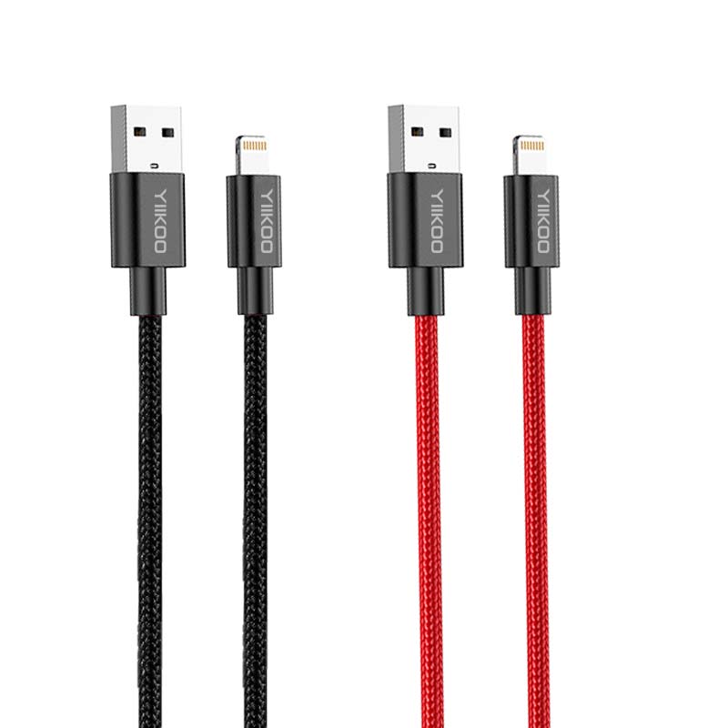 MFI Super Steel Wire Braided Data Cable For IPhone USB2.0 2.4A Fast Charge MFI Certificate Cable
