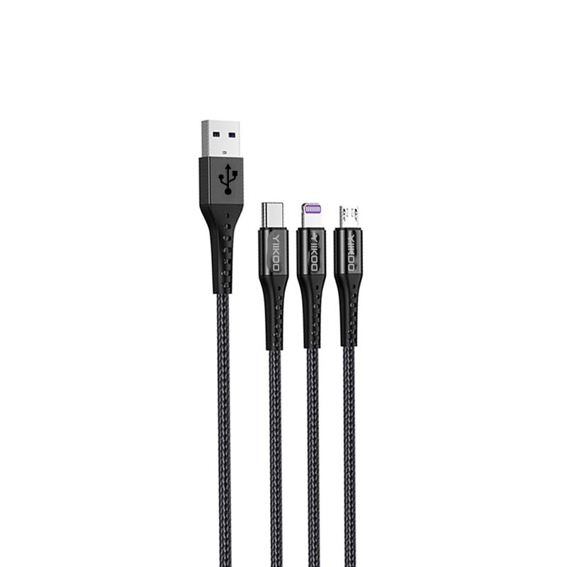 2023 Newest Model  Cell Phone 2 In 1 Braided USB Charging Data Line Manufacturer