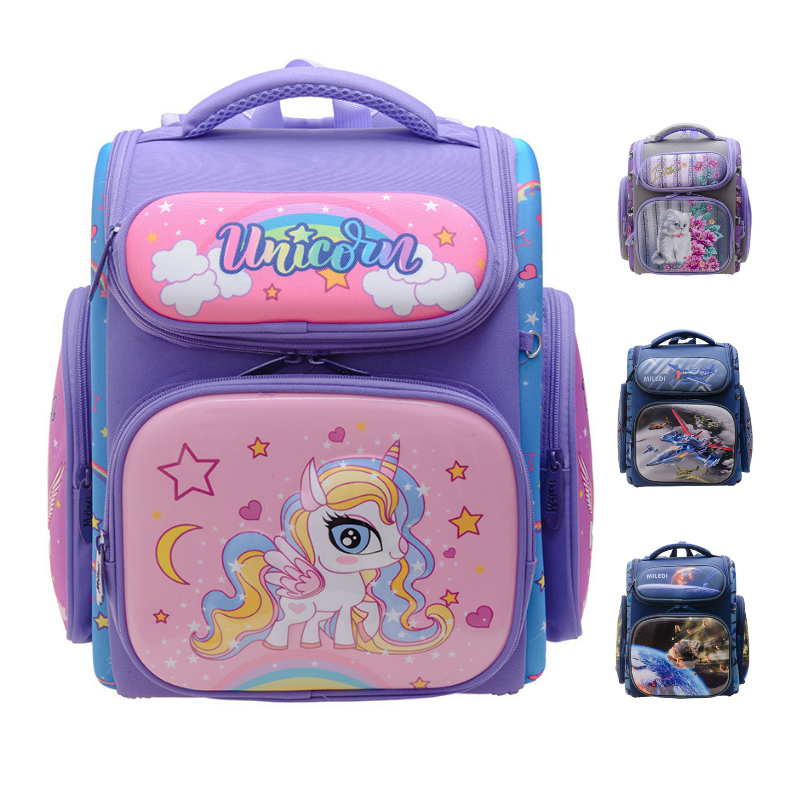 16L Children's Backpack Unicorn OrthopedicSchool Bag For Teenager Boys Girls