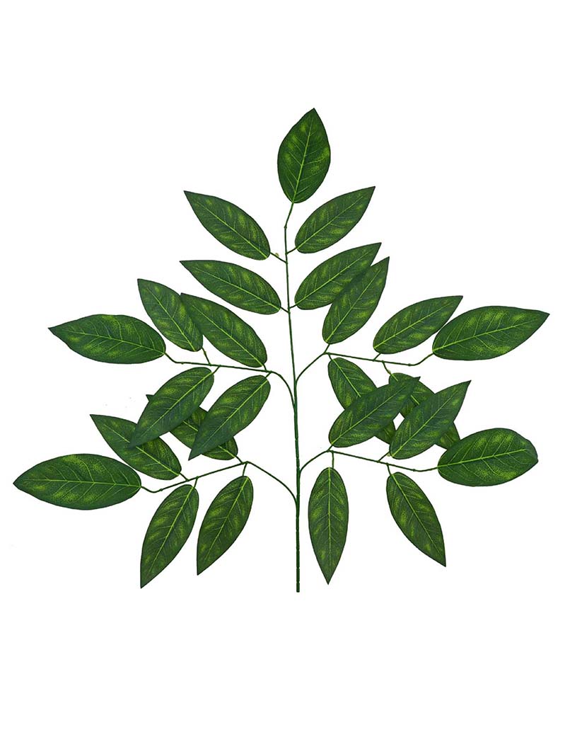 Artificial Greenery Big Leaves Plant Faux Bouquet Plant for Garden Theme Decoration-foliages spray