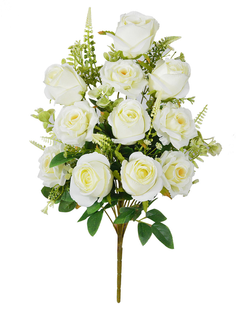 Tianjin Factory Manufacture Silk Rose Flowers Bouquet 