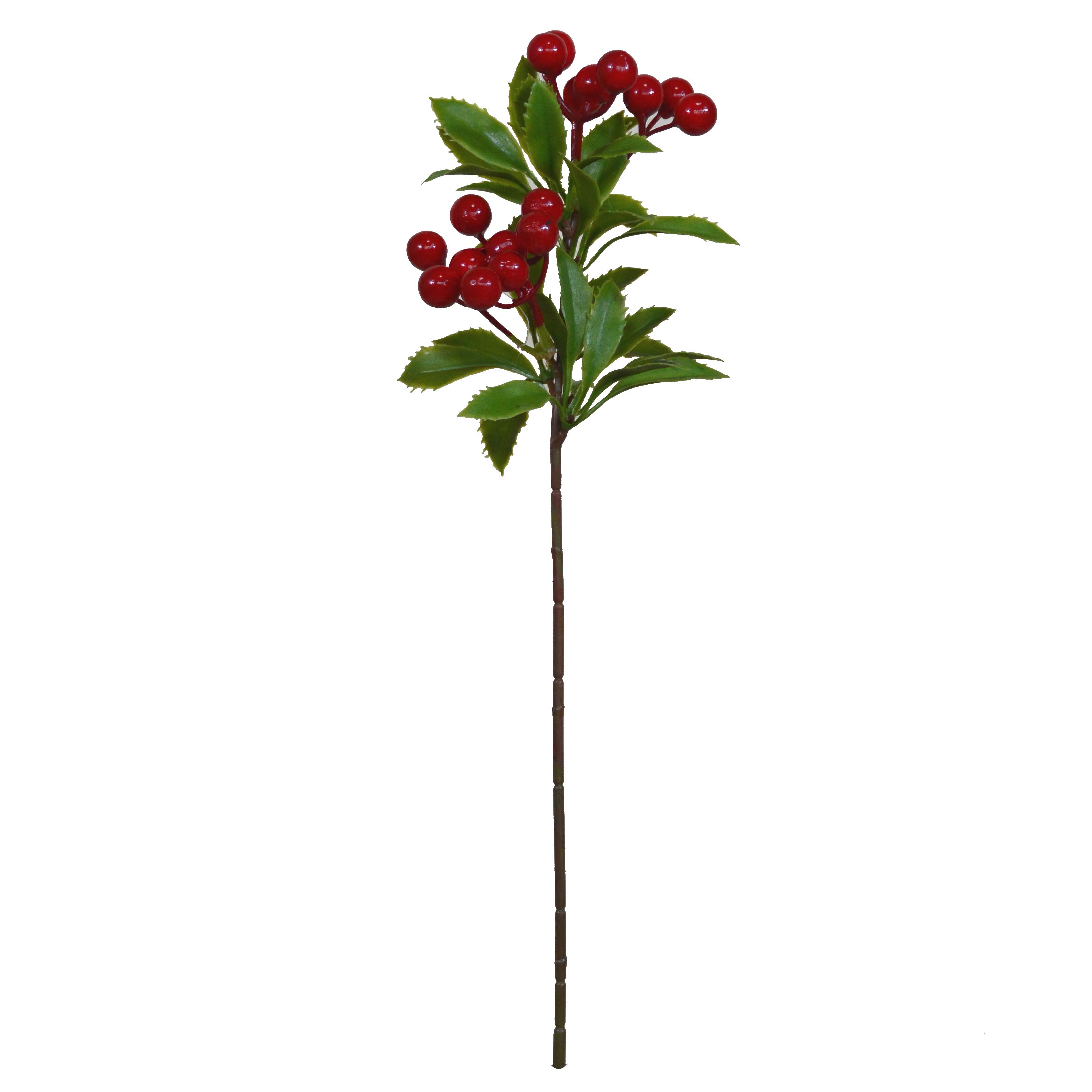 Artificial Berries, Artificial Red and Yellow Berry with Stems Lifelike Fruits Simulation Flowers Fake Berries for Wedding DIY Bridal Bouquet Home Kitchen Party Decoration-Foliage berry HA3017002