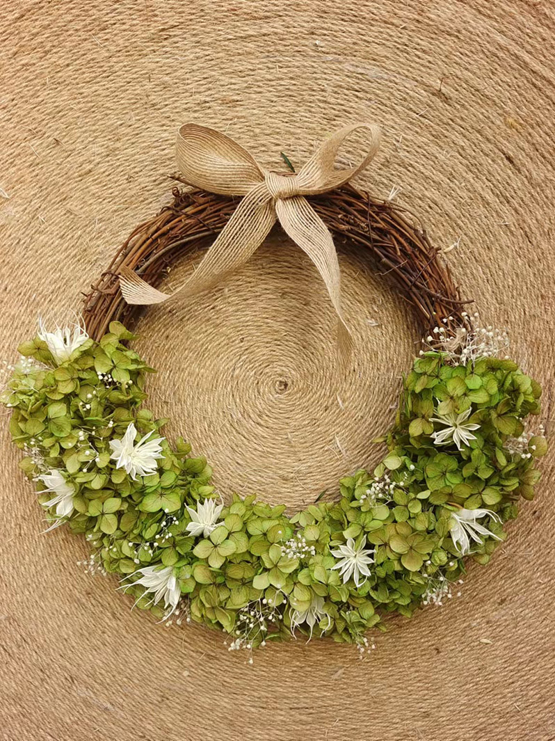 Spring and Summer Wreath, Artificial Greenery Wreath for Front Door Wall Home Farmhouse, Wedding Wreath Celebration Decor with Wreath Hanger-Wreath summer SH6770071