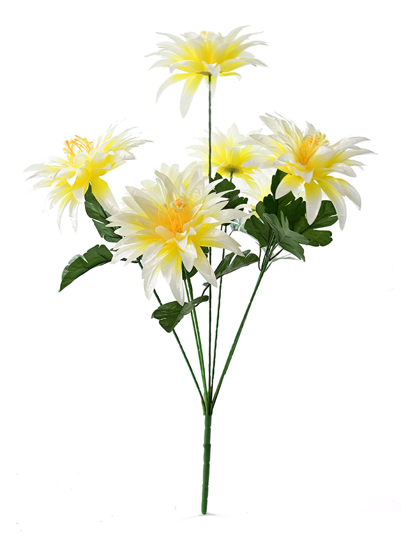 Big size artificial seven heads dahlia flowers for funeral decoration-dahlia bouquet ZA3017008