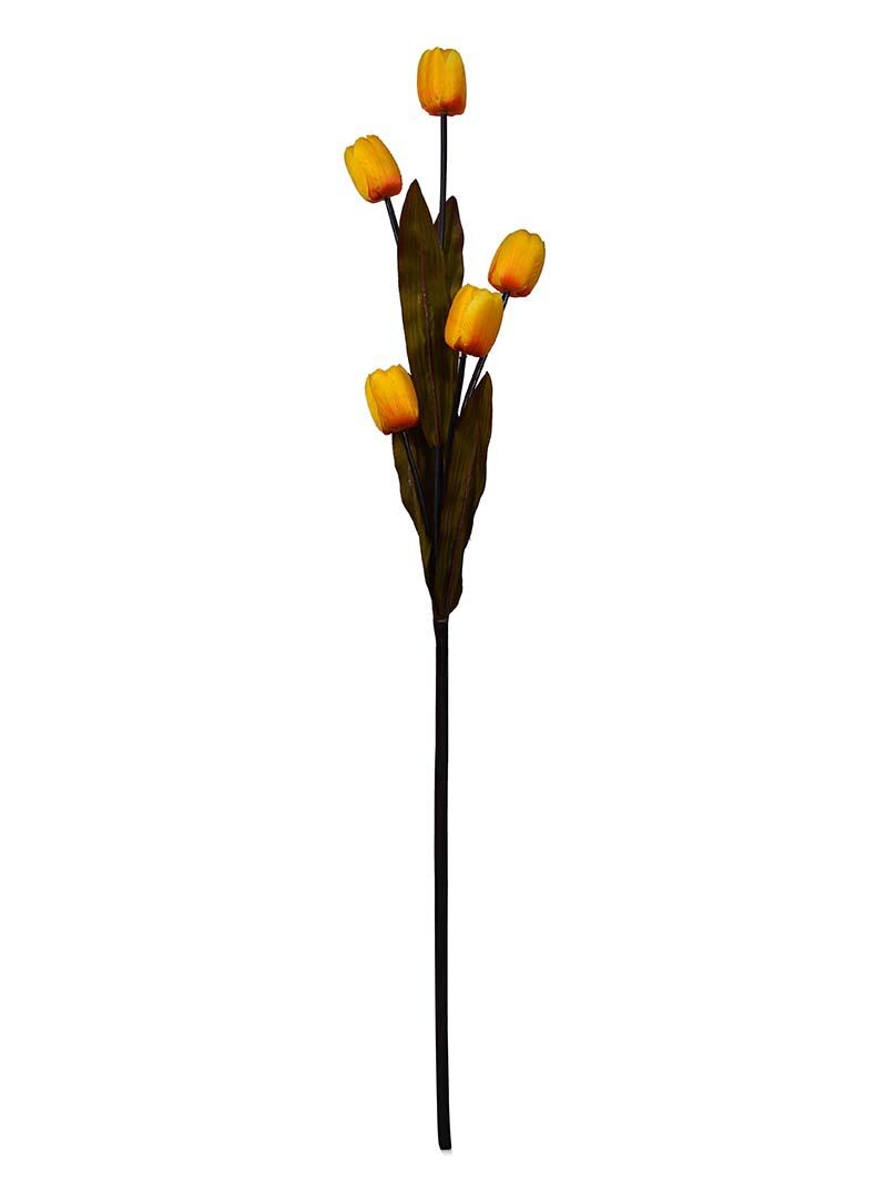 Artificial tulip flowers One branch has five heads long stem for home and party decoration-tulip spray YA3017010