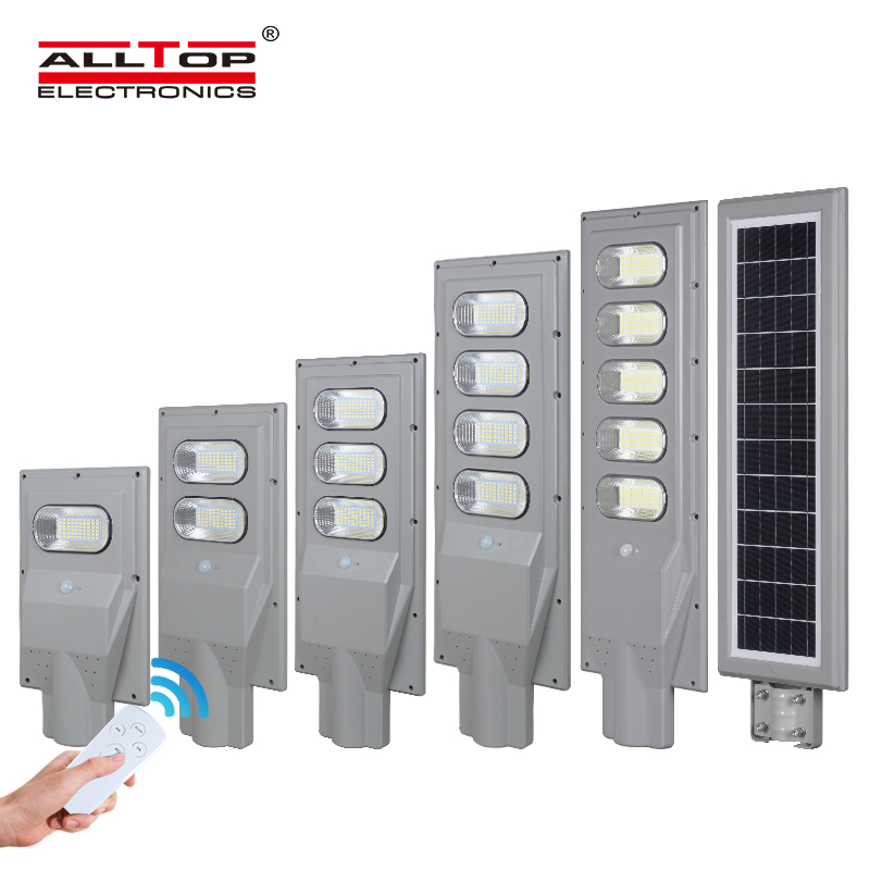 ALLTOP 30 60 90 120 150 Watt Motion Sensor All In One Led Solar Street Light Price