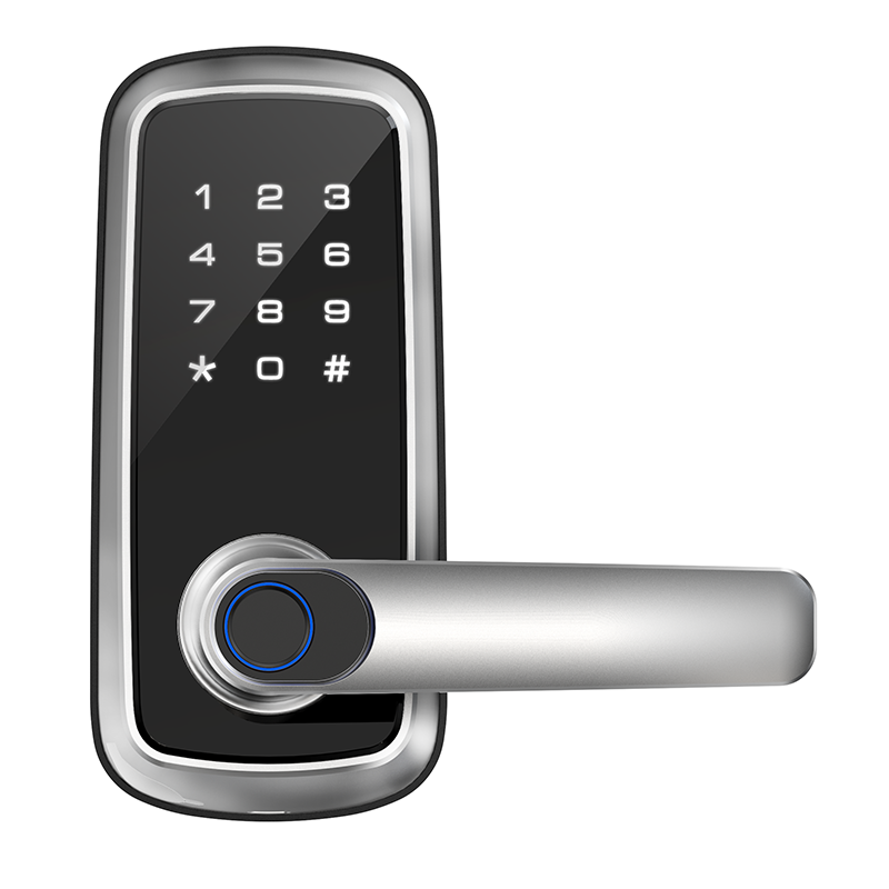 Electronic Fingerprint Intelligent Keypad Door Lock with Handle