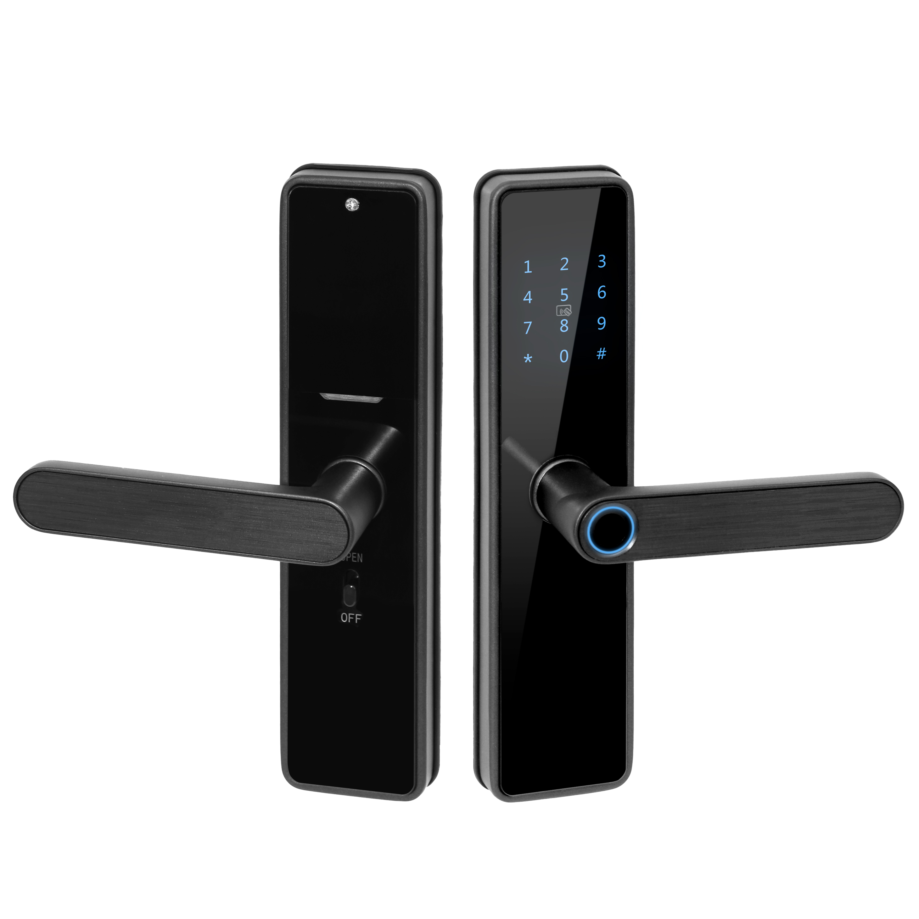 Electric Stainless Steel Automatic Tuya App Fingerprint Smart Door Lock