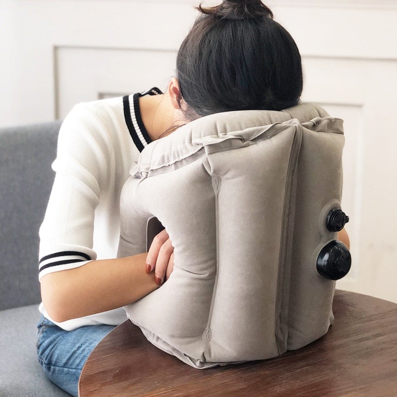 Travel pillow Inflatable pillows  air soft cushion trip portable innovative products body back support Foldable blow neck pillow-in Travel Pillows from Home & - ONETZEEL