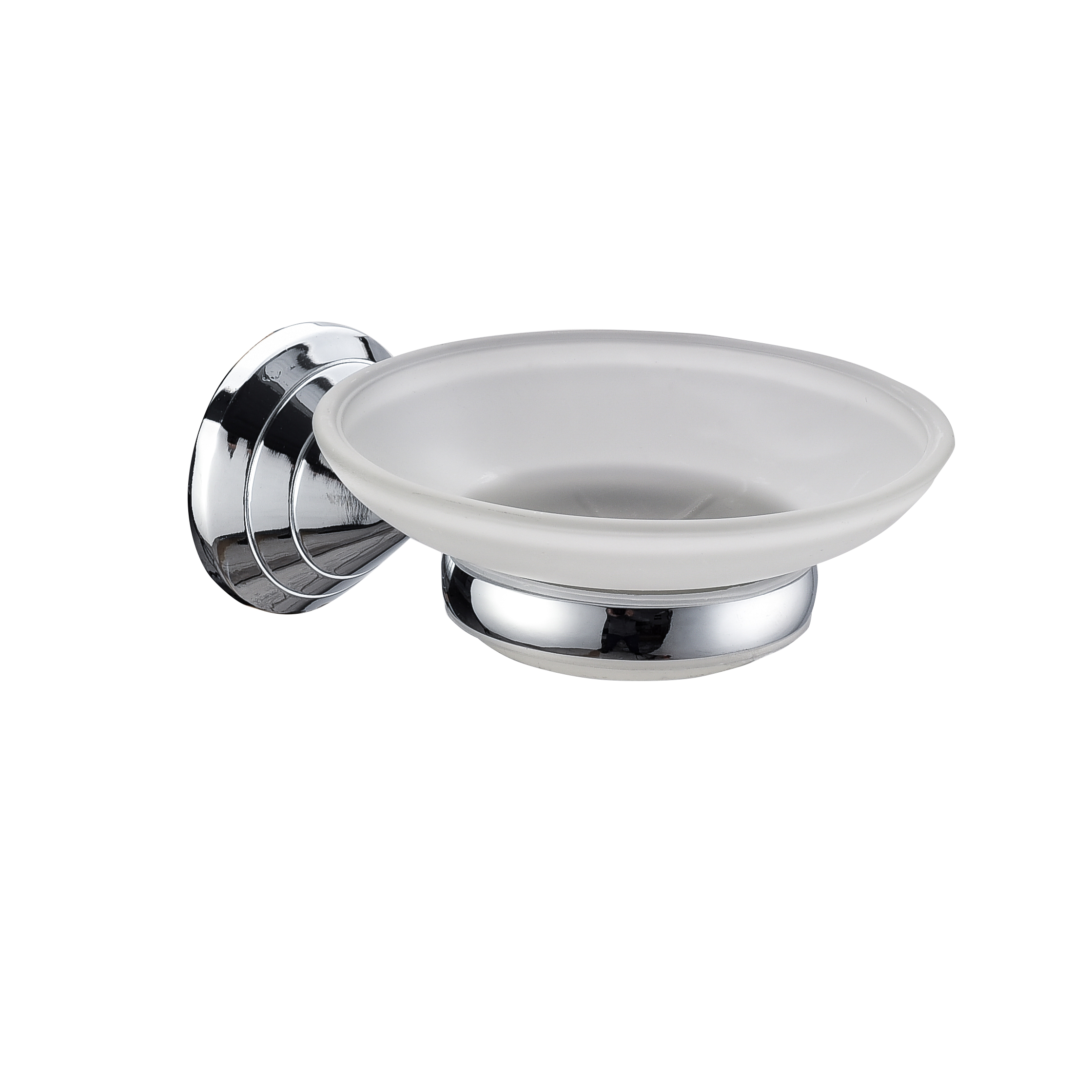 Wholesale silver bath accessories Zinc Soap Basket Wall Mounted Soap Dish Holder 13204