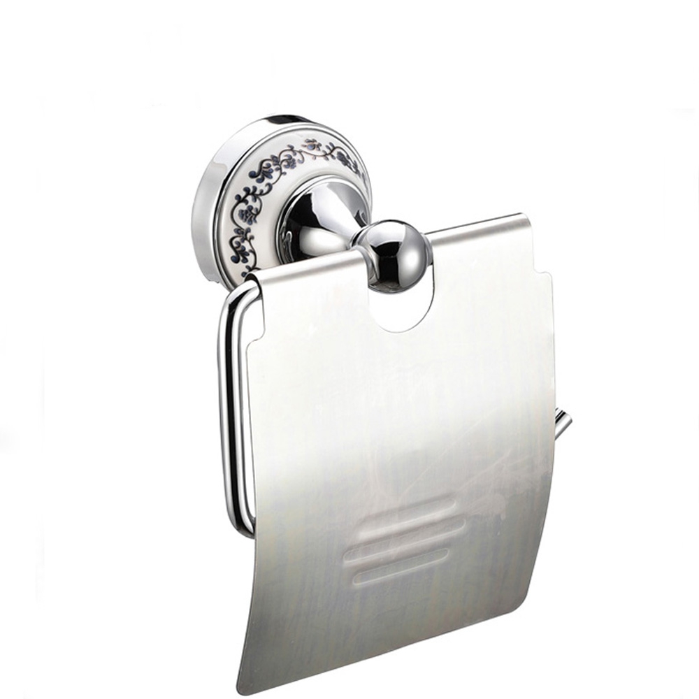 zinc chrome ceramic tissue holder toilet roll holder paper towel holder 5506