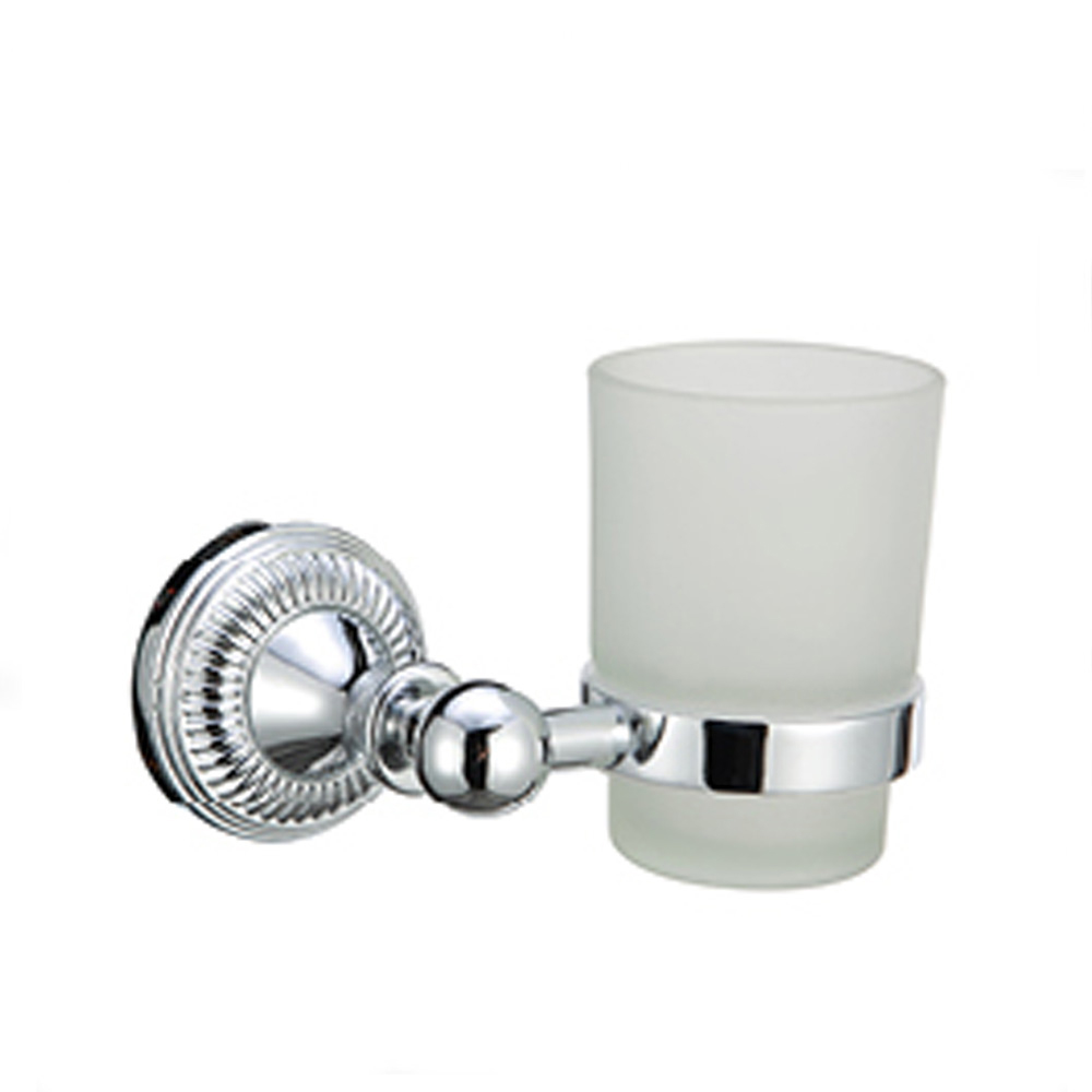 Single Tumbler Holder Simple  Bathroom Toilet Kitchen Use Wall mounted Cup Holder 11301