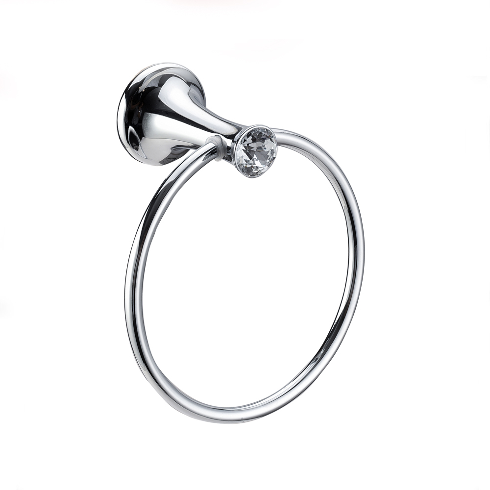 Chrome Finishing Bathroom Accessories Towel Holder Zinc Alloy And Stainless Steel towel ring13607