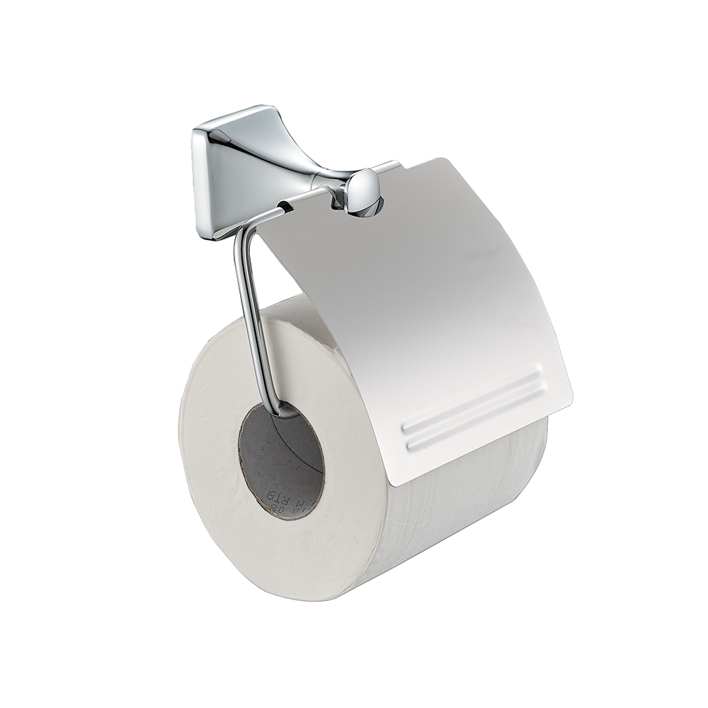 Modern Design Bathroom  Engineered Toilet Paper Holder Square Brass Paper Roll Holder 12206