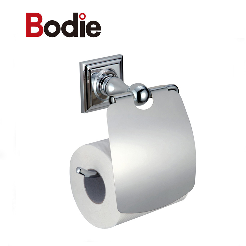 Zinc Chrome Toilet Roll Holder Toilet Paper Holder With Cover 3706