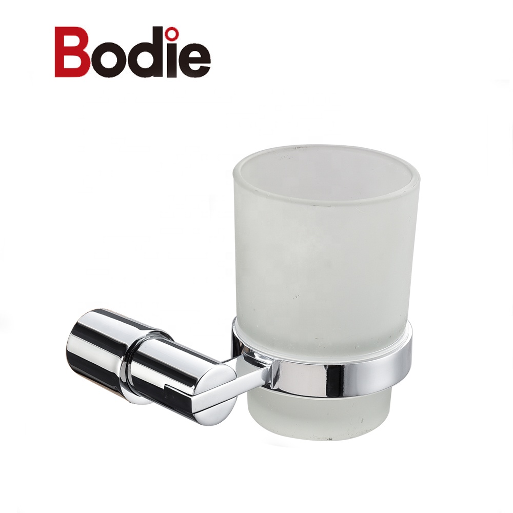 High Quality Cheap Single Toothbrush Cup Holder Zinc Chrome Tumbler Holder86501