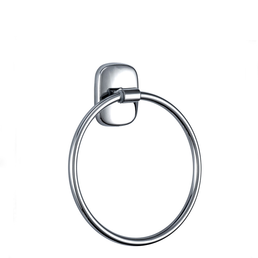 Cheap Simple Factory Directly Oblong Zinc Wall Mounted Towel Ring 2507