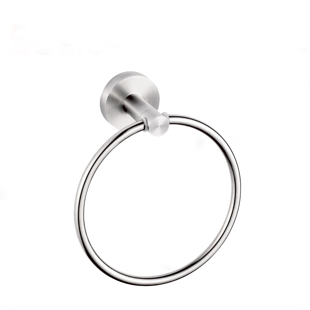 Hot Selling Bathroom Decoration Round Brushed Nickel Towel Ring 6907