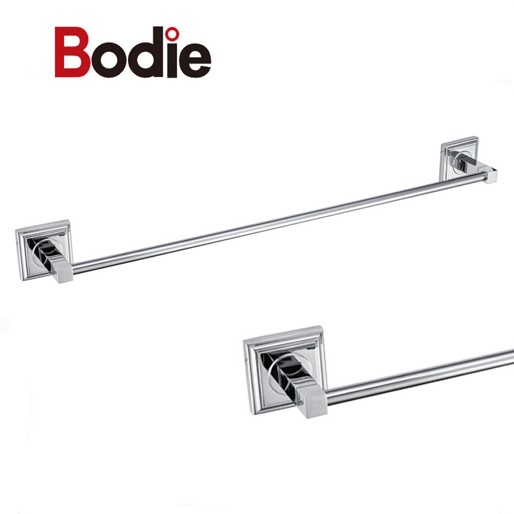 High Quality Zinc Alloy Chrome Finishing Towel Rail Modern Towel Rod Single Towel Bar 3711S