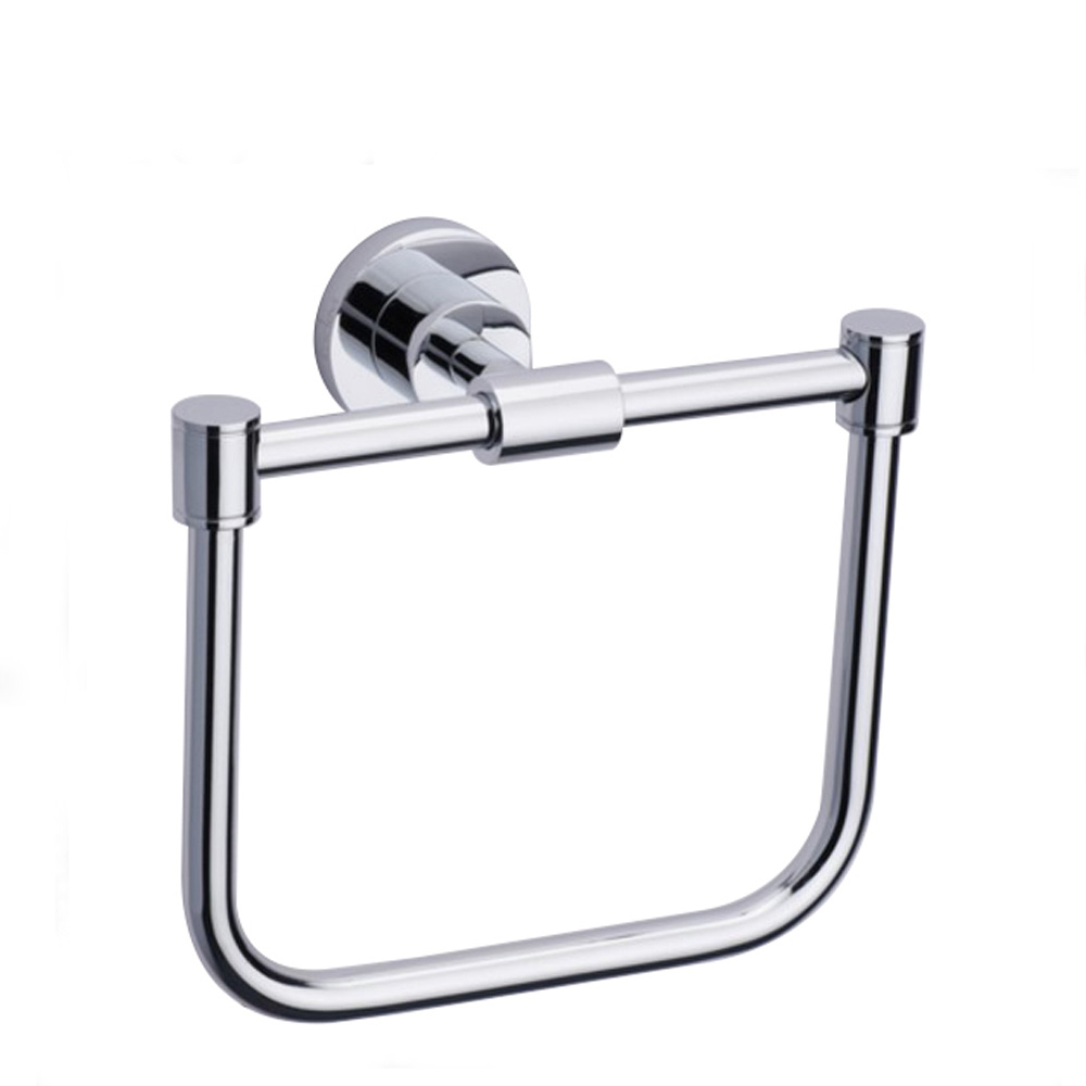 Bathroom Hardware Accessories Brass Chromed Square Towel Holder9207