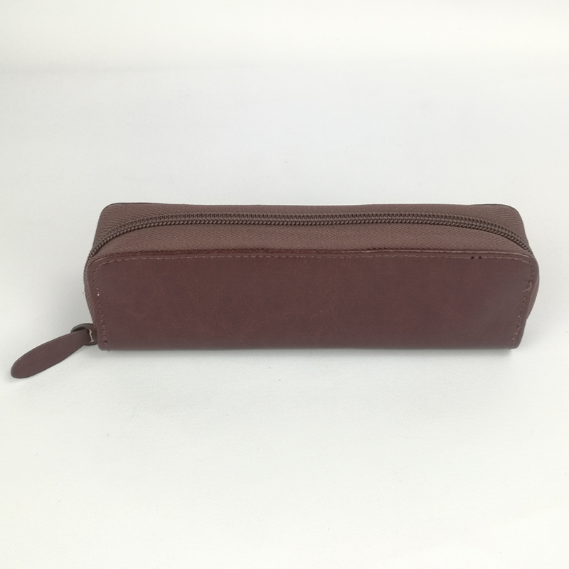 2 colors pencil case bag pen storage school box zipper purse with elastic loop China OEM factory