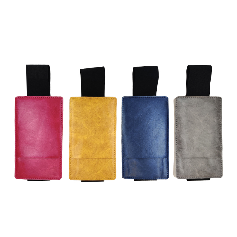 China hot sale cheap custom leather pencil pouch with removable elastic band assorted colors for all ages for office school travel China OEM factory