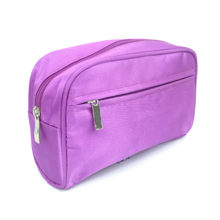 Shinny color polyester cosmetic bag makeup bag with zipper closure side pocket 3 colors available organizer toiletry bag large capacity great gift for girls teens ladies women
