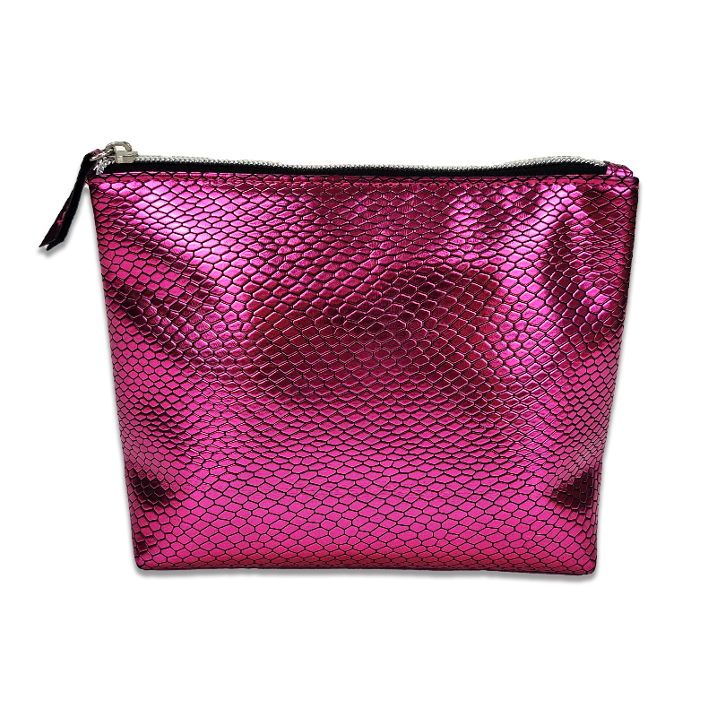 Quoted price for China customized Logo holographic makeup bag iridescent ladies fashion custom TPU square shape cosmetic bag