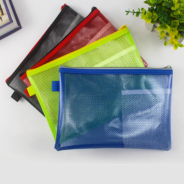 EVA mesh materials zipper bag with functional inner pocket color can be customized for office school gift fit for students teens kids