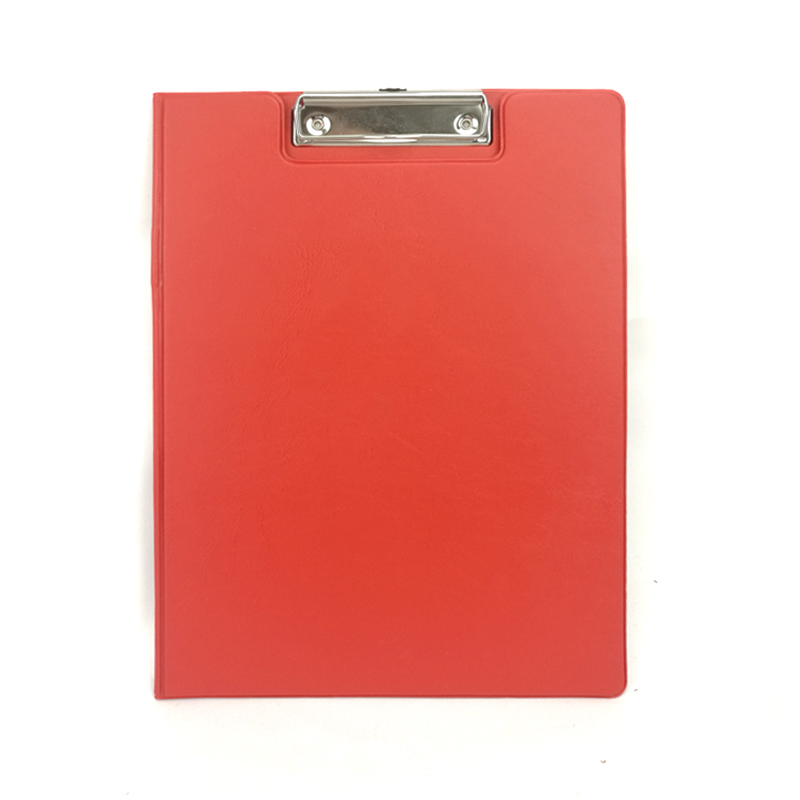 Strong PVC plastic clip board with metal stain-resistant clip assorted colors holds 100 sheets safe for kids