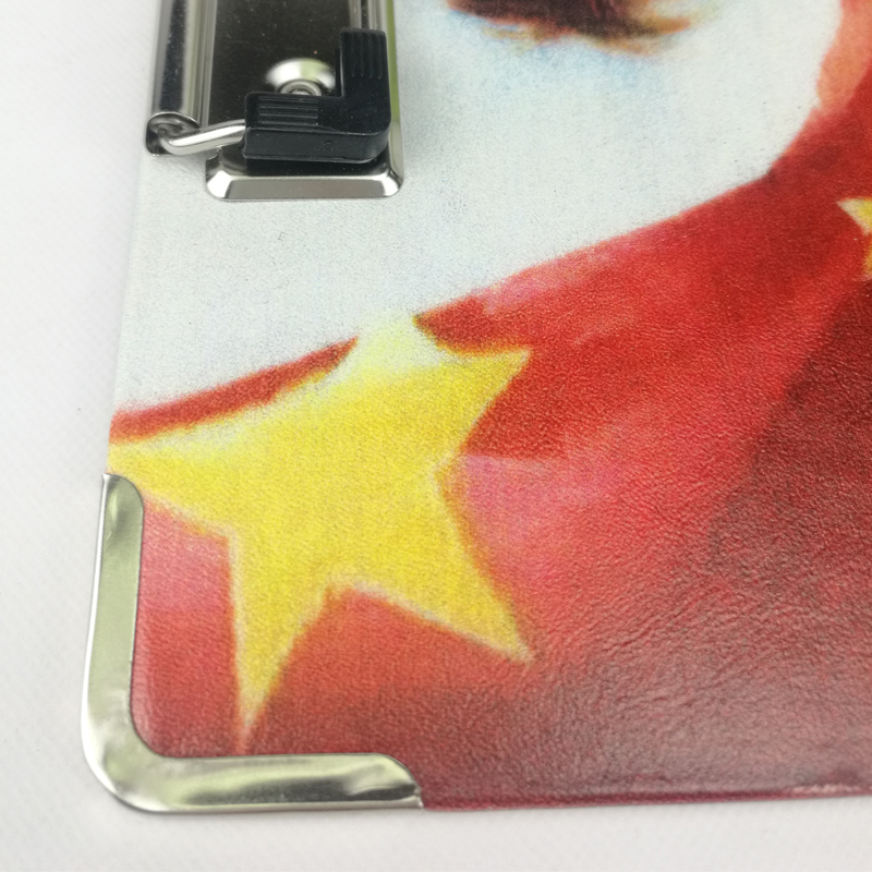 Customized DIY lightweight graphic clip board PVC with clip mechanism safe smooth edge low profile design for all ages
