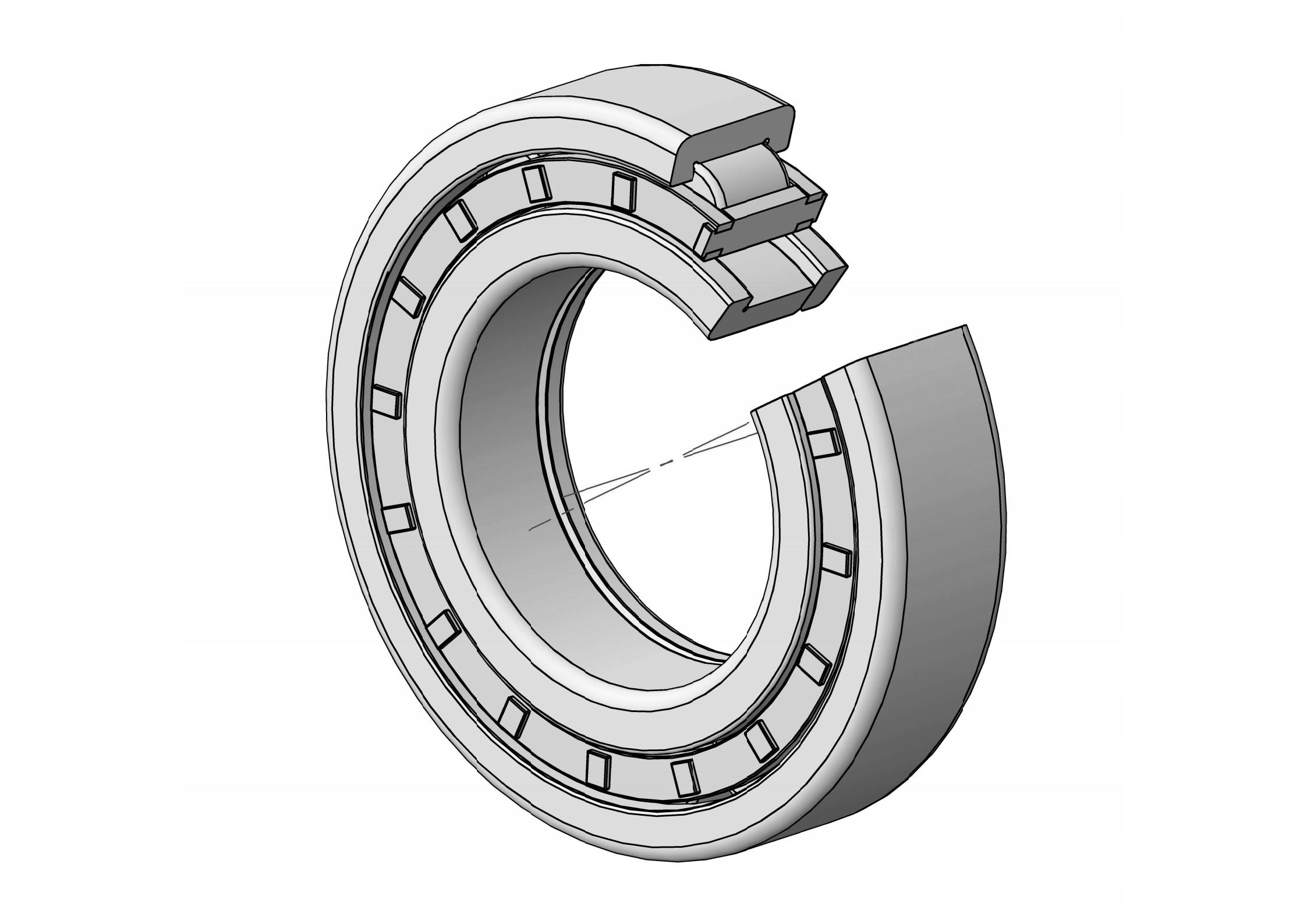 NUP2311-E Single Row Cylindrical roller bearing 