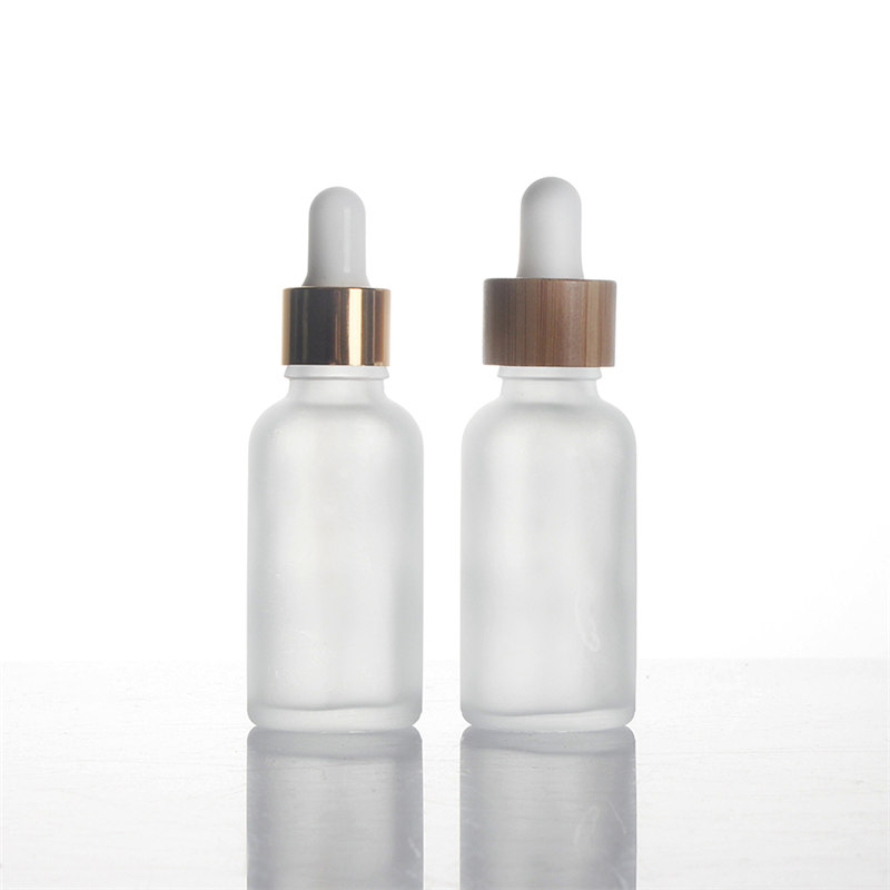 Din 18 glass essential oil bottles with controlled dropper cap