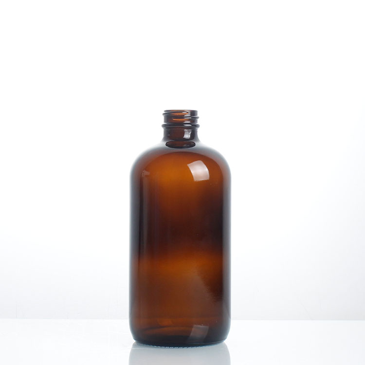  Manufacturer wholesale 30ml 50ml 60ml 75ml 100ml 200ml 250ml 300ml 500ml amber glass round brown Pharmaceutical Bottles Boston medical glass bottle