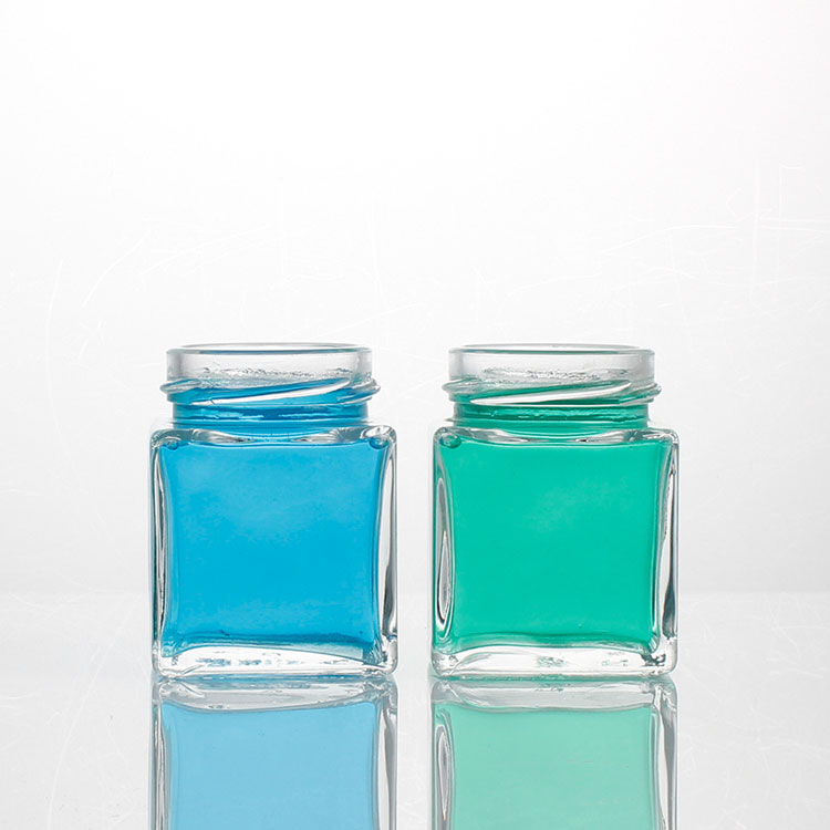 factory wholesale common flint glass jar bottle beverage sauce kitchen storage honey jar 