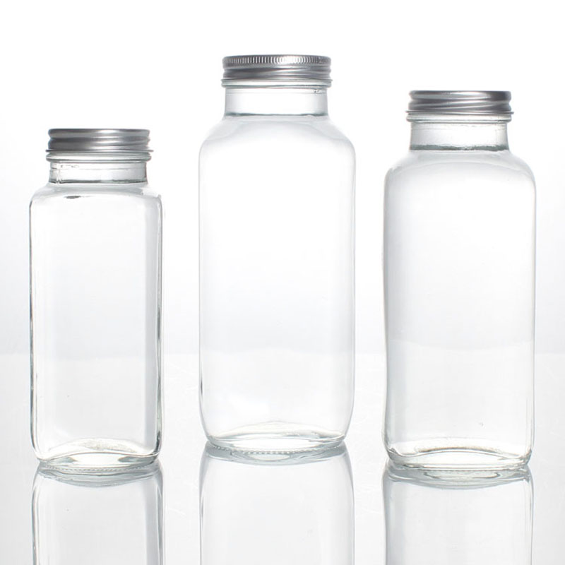 China supplier 330ml 500ml customized Empty transparent high flint beverage juice milk liquor Glass Bottle
