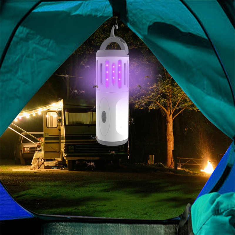 DYT-Y8S Multifunction 6w Outdoor 2 In1 Rechargeable Killing Mosquito Killer Torch Lamp