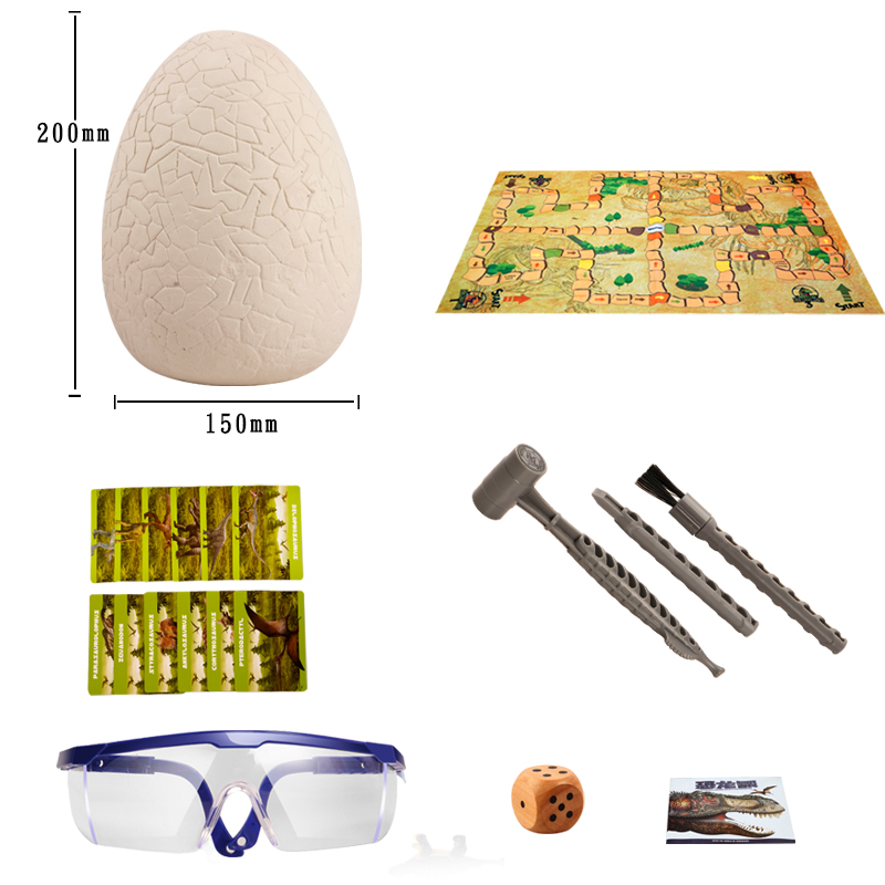 Dino Egg Dig Kit, Dinosaur Eggs Toys with 12 Different Dinosaur Toys, STEM Dino Excavation for Boys & Girls, Dinosaur Educational Toys for Kids with Digging Tools