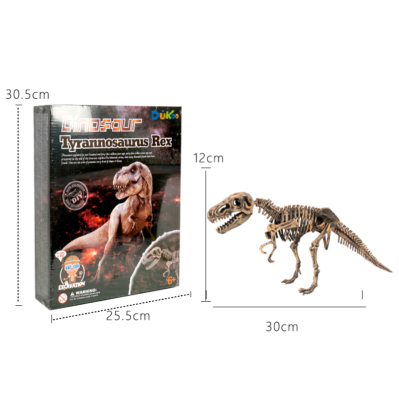 Dukoo Dinosaur Dig Kit - 9 different Dinosaur skeletons Inside Great STEM Toy for Boys and Girls
