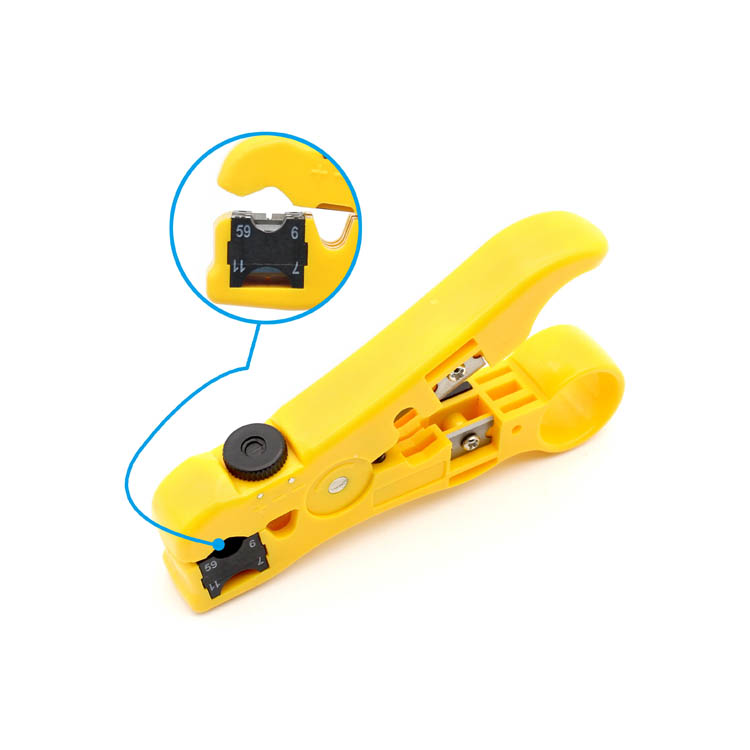  RG59 RG6 RG7 And RG11 Coaxial Cable Stripper 