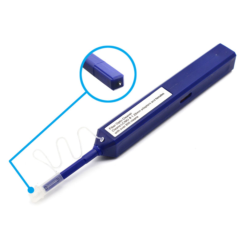 LC/MU One Click Fiber Optic Cleaner tool 1.25mm Universal Connector Fiber Optic Cleaning Pen