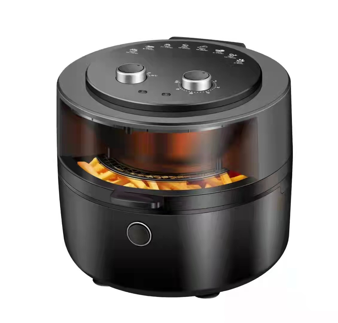 Black Visible Large Capacity Air Fryer