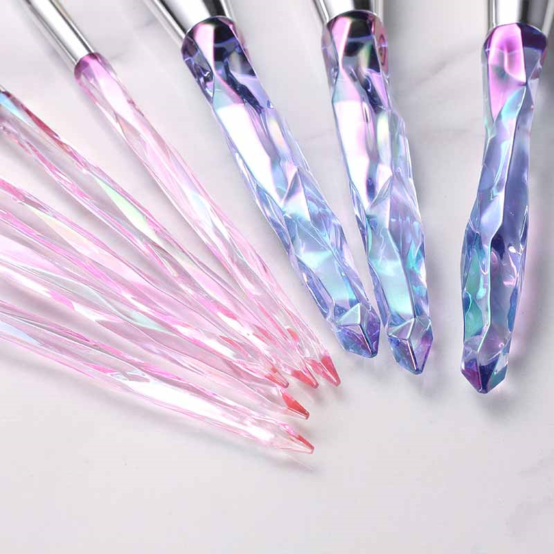 8pcs Makeup Brushes Set with Crystal Handle