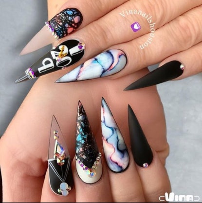 Nail Design : 2014 new year nails design. French Nail Designs. Fake Nail Designs for Exceptional Women. Nail Design.