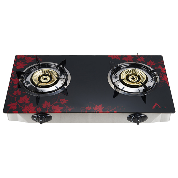 120mm Cast iron 2 burner gas stove portable  kitchen appliance