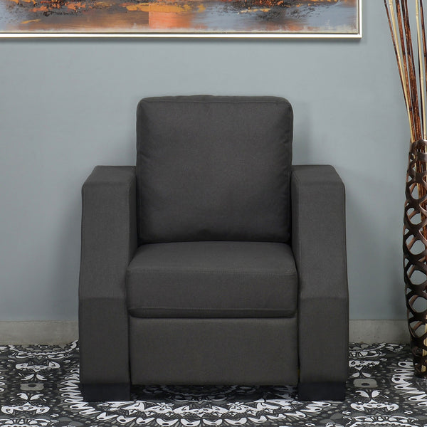 Comfortable Dark Grey Tub Chair - Ideal for Home or Office