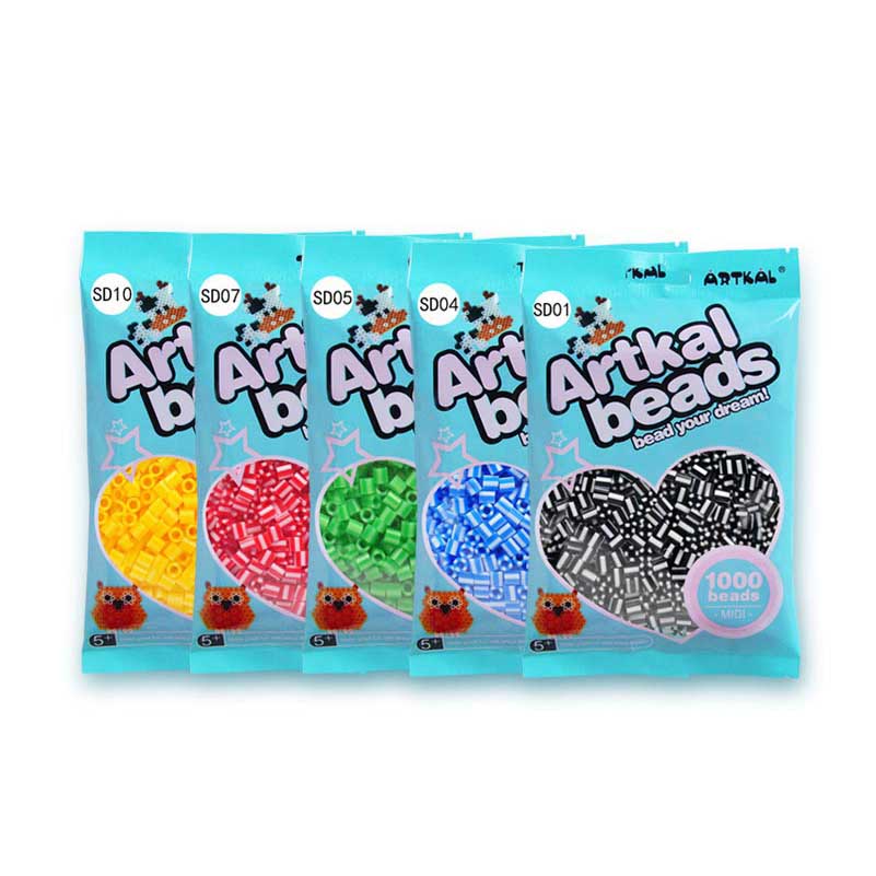 1000 beads Small bag packing 5mm Diy Hand-make educational toys hama beads  plastic perler fuse beads